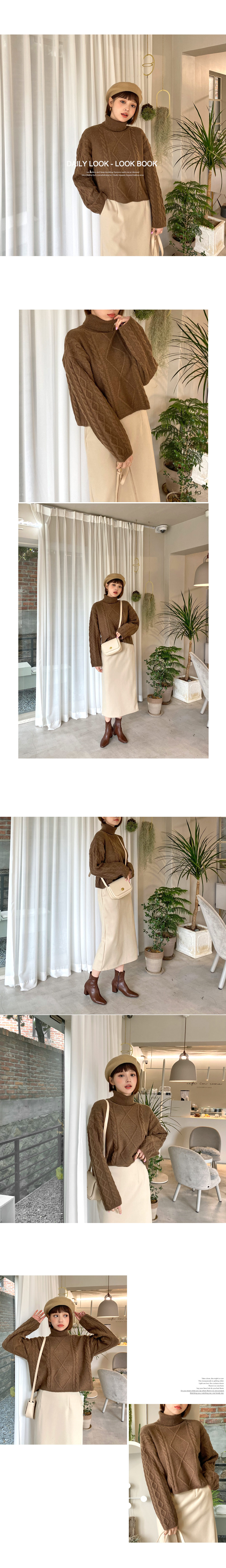 ウール混ポケットHラインスカート・全3色 | DHOLIC | 詳細画像3