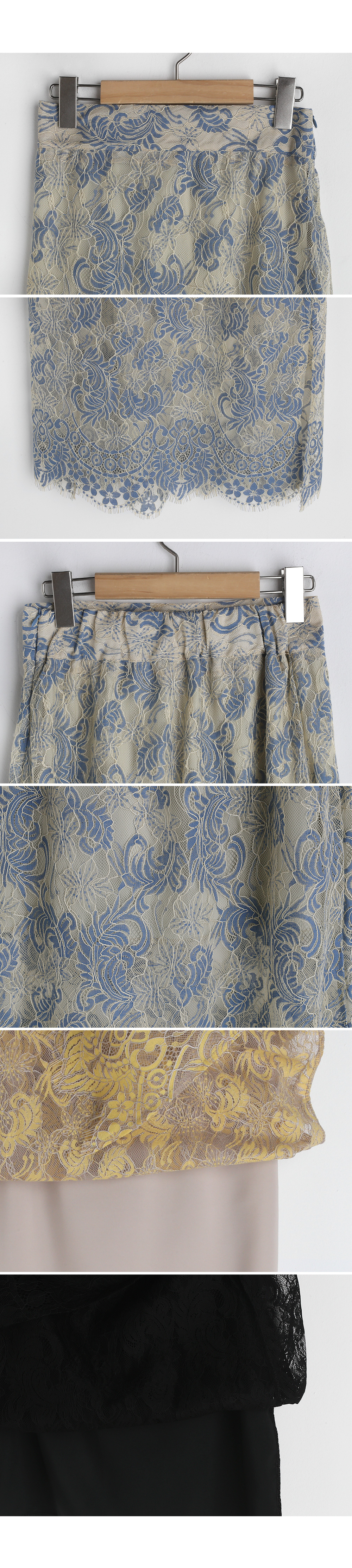 スカラップヘムレーススカート・全3色 | DHOLIC PLUS | 詳細画像9