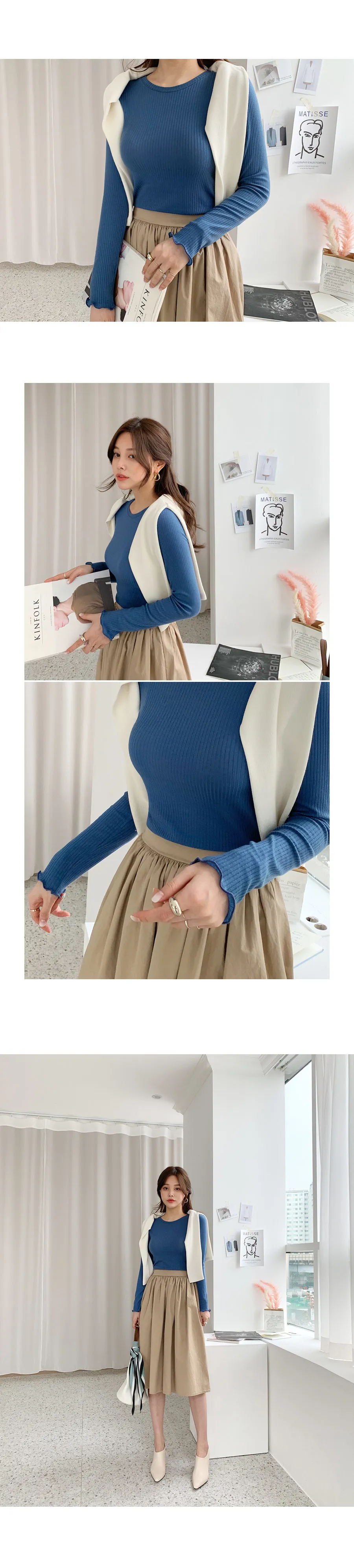 コットンAラインスカート・全7色 | DHOLIC PLUS | 詳細画像8