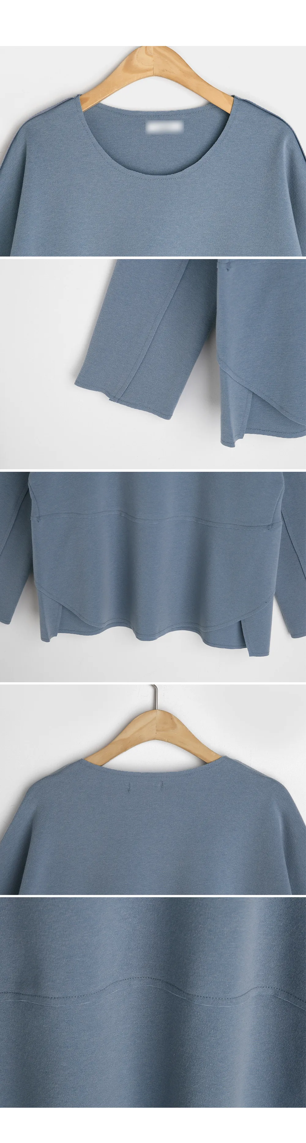 ステッチラウンドヘムTシャツ・全3色 | DHOLIC PLUS | 詳細画像11