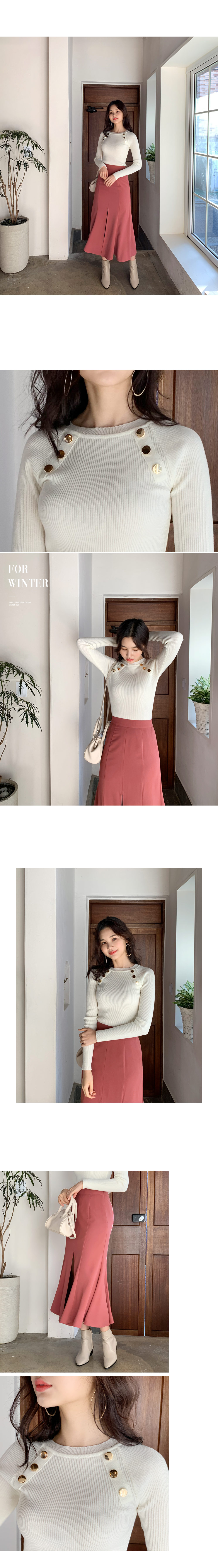 スリットフレアロングスカート・全3色 | DHOLIC | 詳細画像5