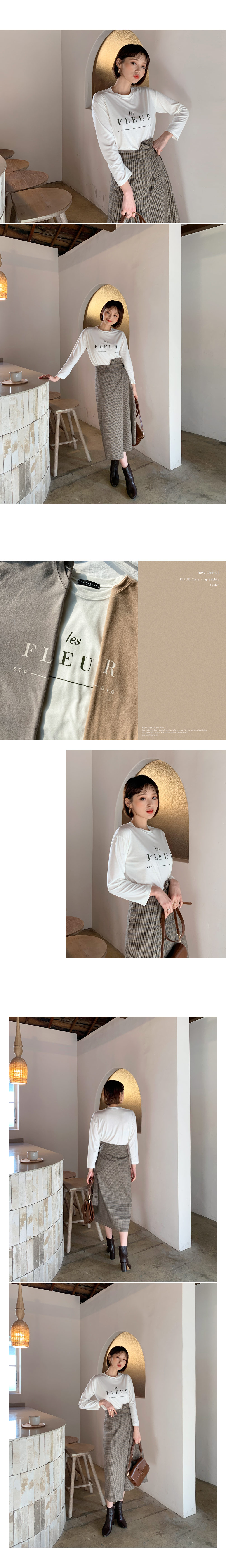 FLEURプリントTシャツ・全4色 | DHOLIC | 詳細画像3