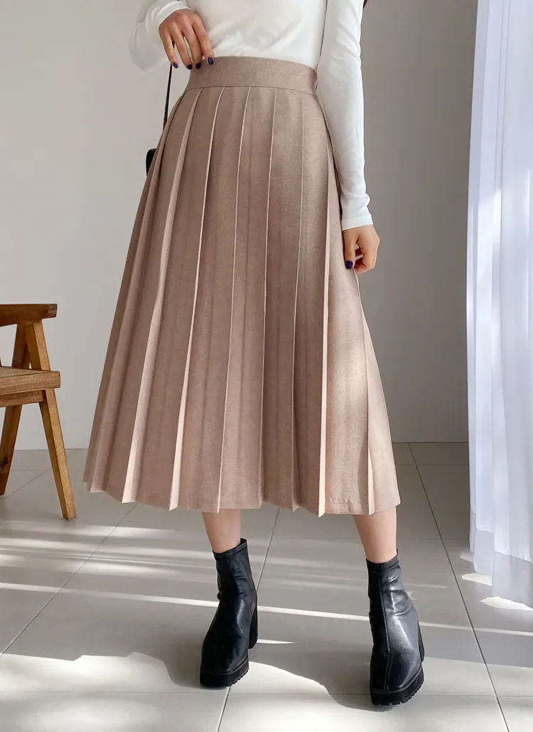 バックゴムプリーツスカート・全2色 | DHOLIC | 詳細画像1