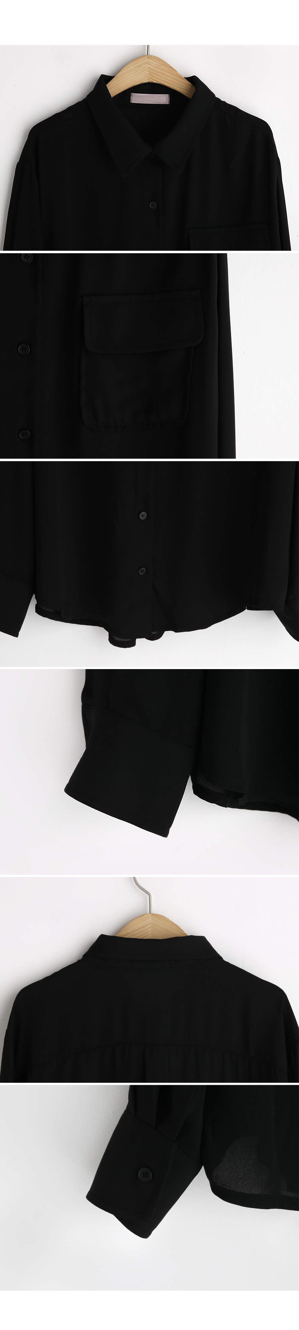 フラップポケットシャツブラウス・全4色 | DHOLIC PLUS | 詳細画像9