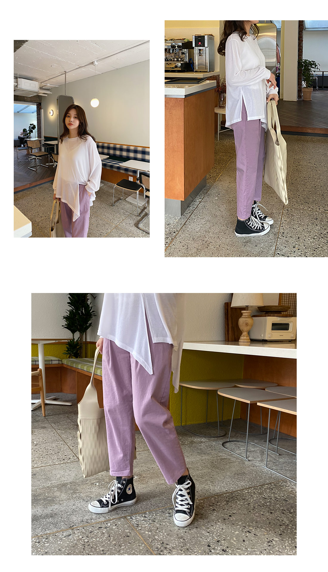 スリットアンバランスTシャツ・全3色 | DHOLIC PLUS | 詳細画像3