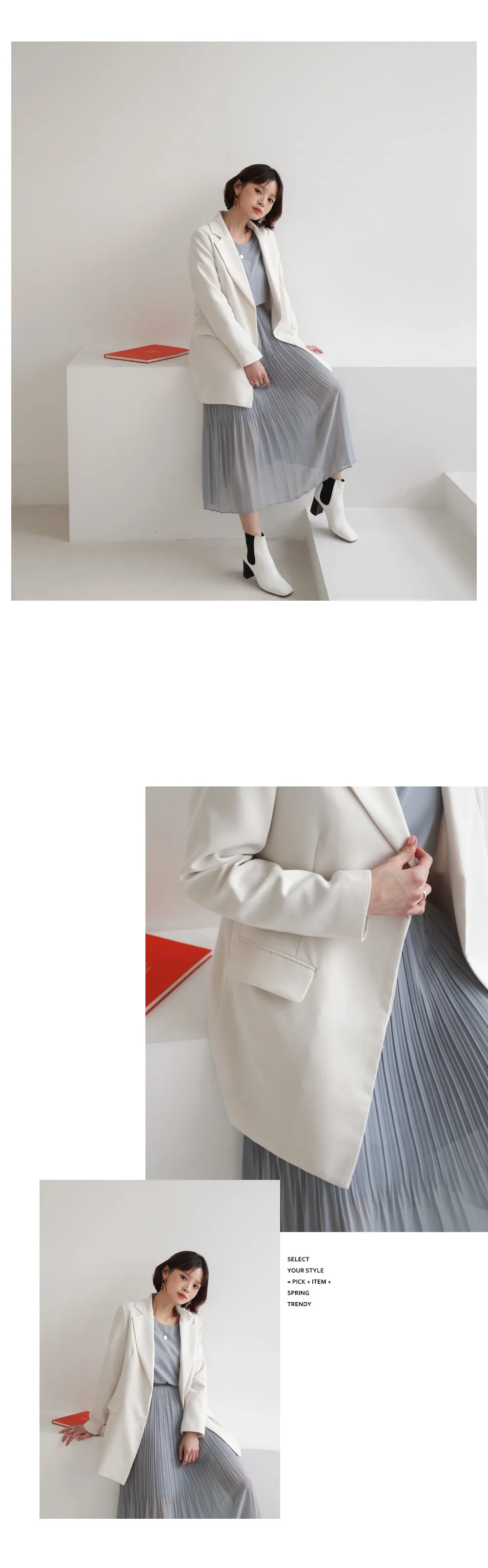 ストラップSETミドルジャケット・全3色 | DHOLIC | 詳細画像3