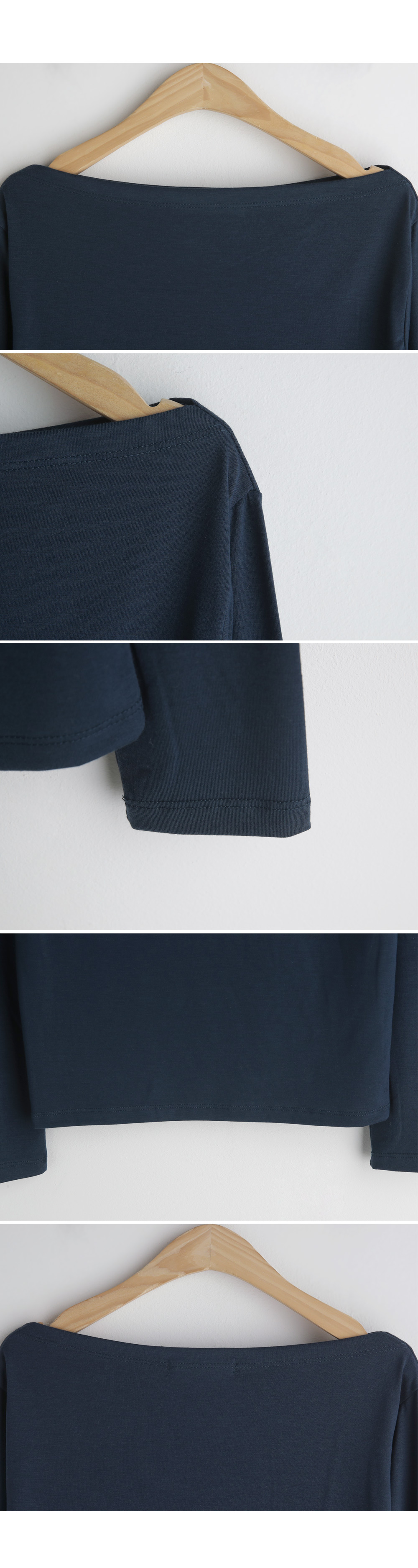 ボートネックTシャツ・全4色 | DHOLIC | 詳細画像13