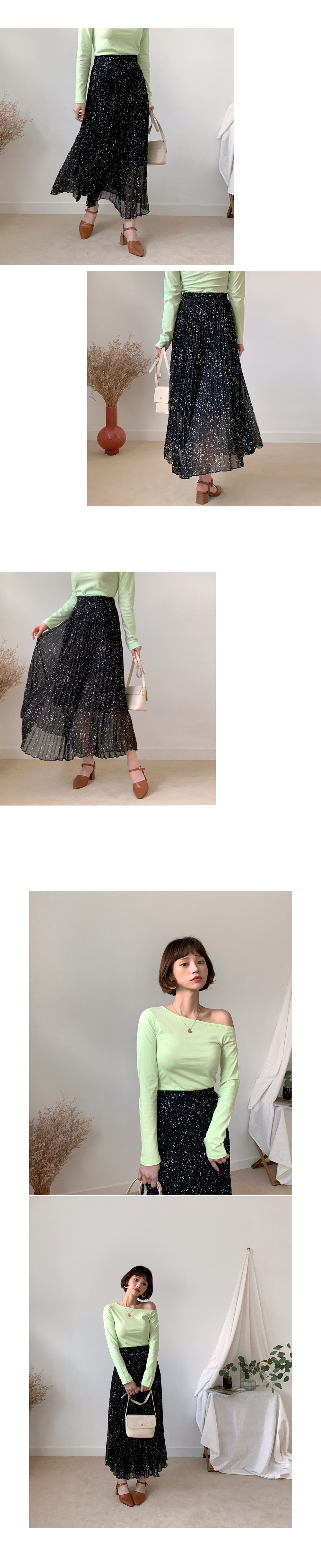 2TYPEプリーツスカート・全3色 | DHOLIC | 詳細画像2