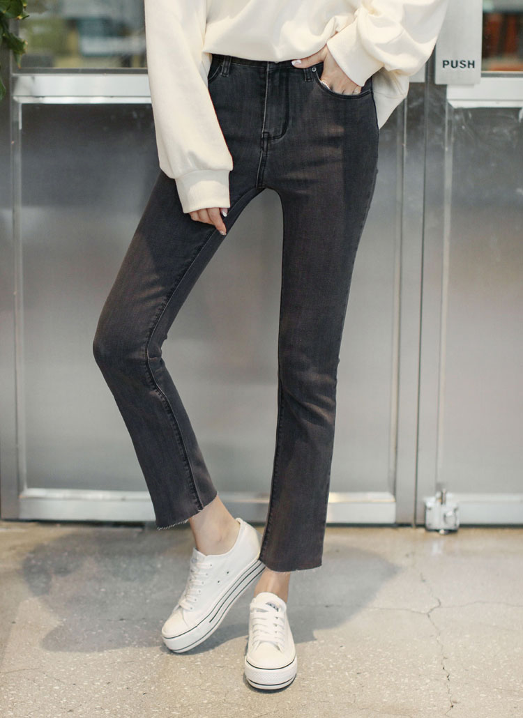 D&G ダークグレー ストレートデニム ダークグレーグラデーションデニム ストレートパンツ ジーンズ
