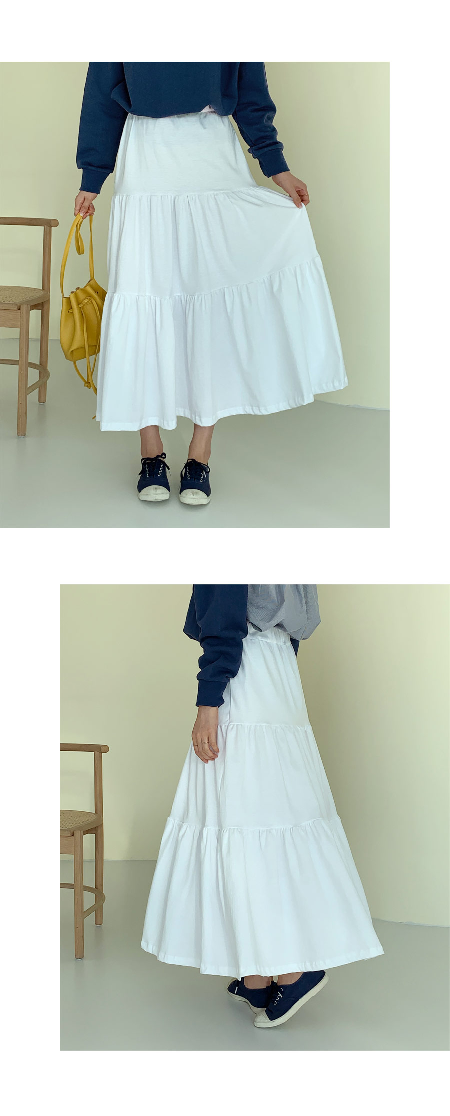 ギャザーロングスカート・全3色 | DHOLIC PLUS | 詳細画像6