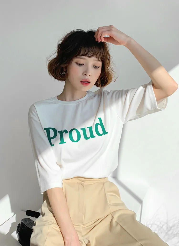 ProudスリットTシャツ・全4色 | DHOLIC | 詳細画像1