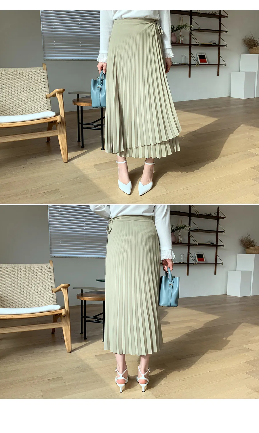 プリーツラップスカート・全4色 | DHOLIC PLUS | 詳細画像4