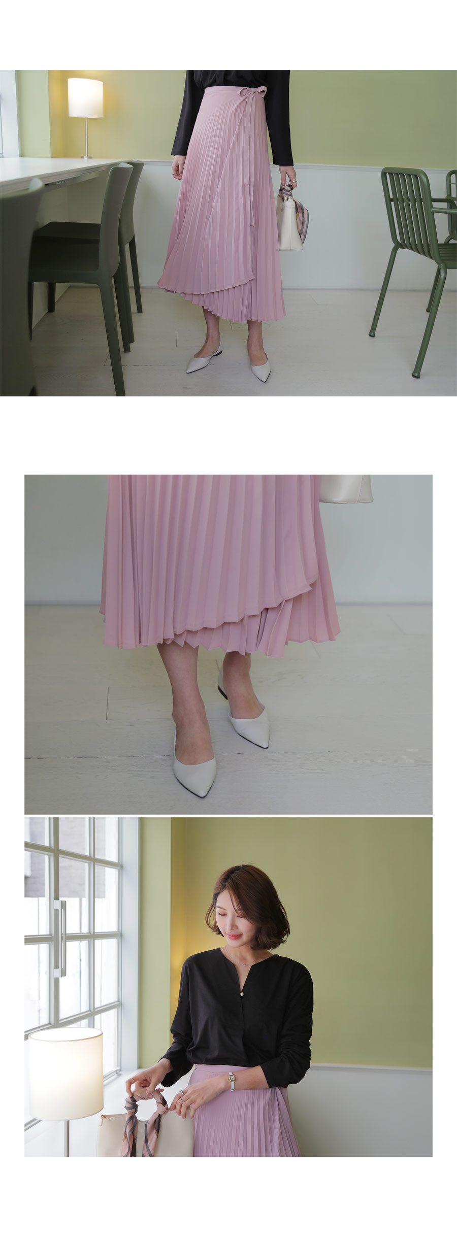 プリーツラップスカート・全4色 | DHOLIC PLUS | 詳細画像9