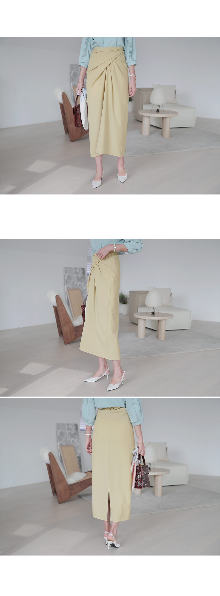 ラップスリットスカート・全3色 | DHOLIC PLUS | 詳細画像2