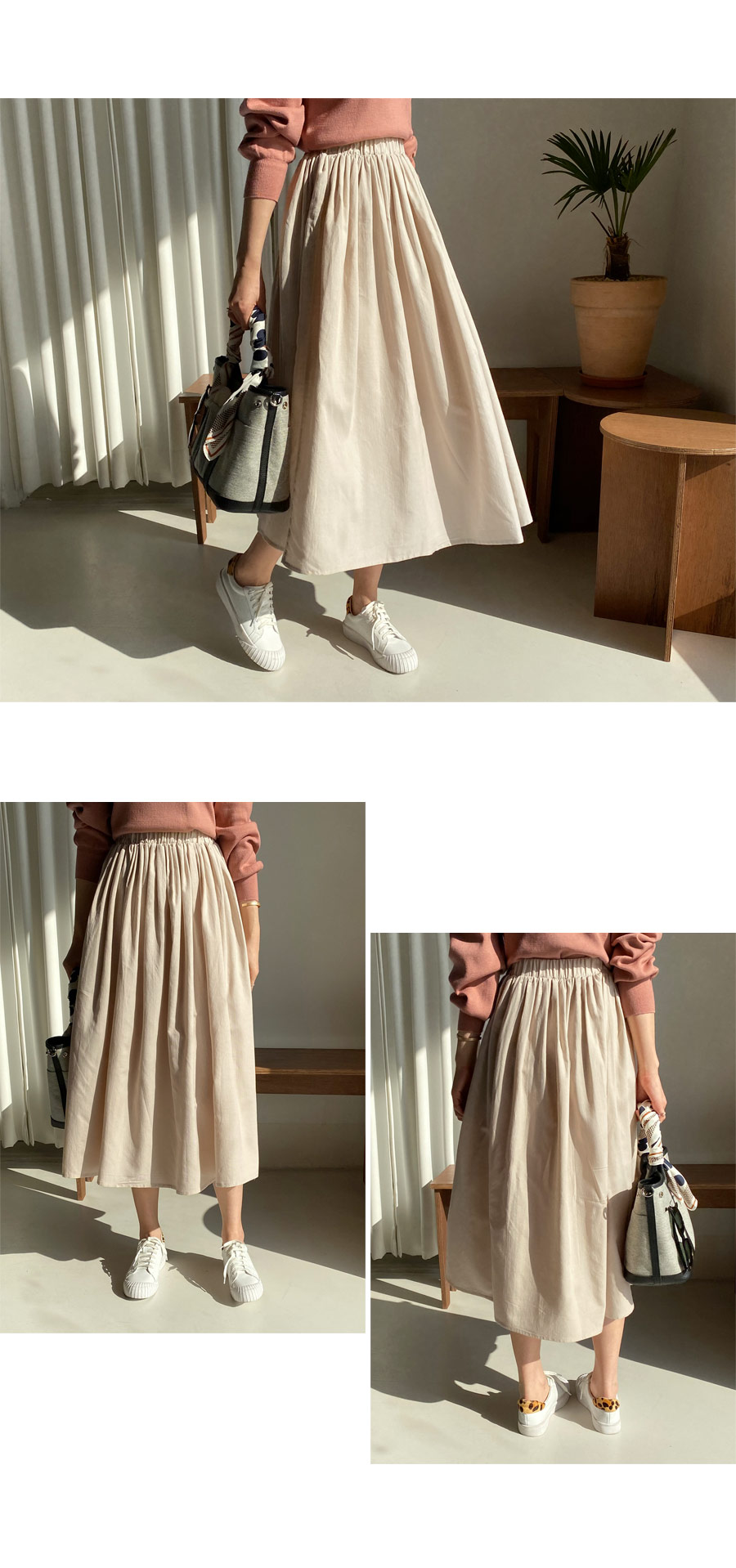 ウエストゴムギャザースカート・全3色 | DHOLIC PLUS | 詳細画像2