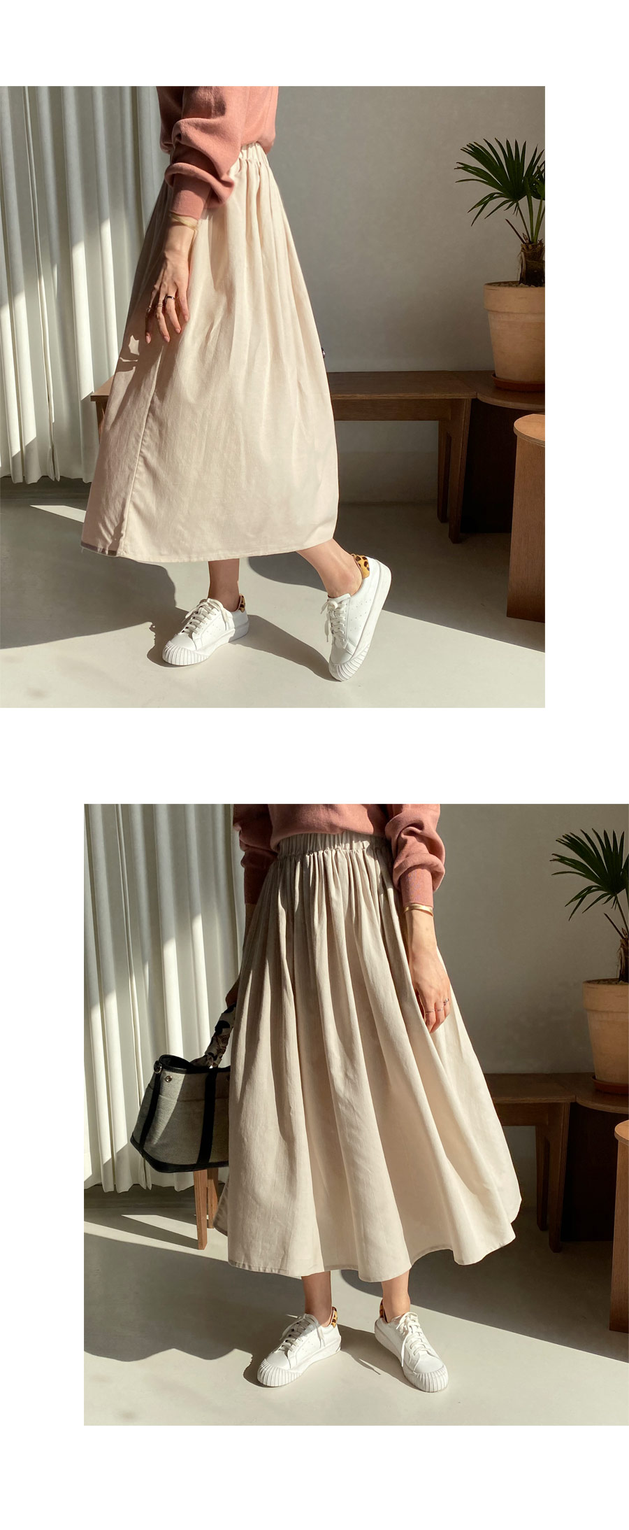 ウエストゴムギャザースカート・全3色 | DHOLIC PLUS | 詳細画像6
