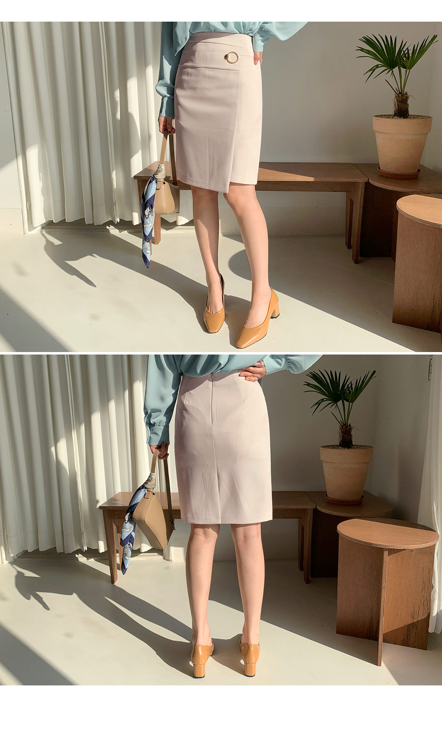 ゴールドリングHラインスカート・全3色 | DHOLIC PLUS | 詳細画像2