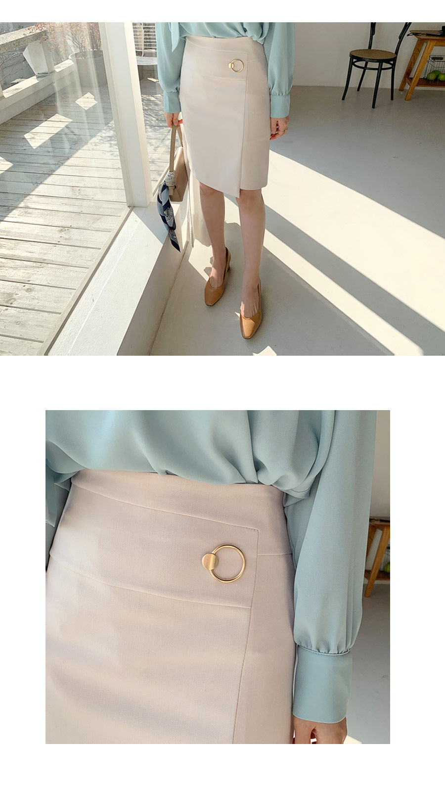 ゴールドリングHラインスカート・全3色 | DHOLIC PLUS | 詳細画像10