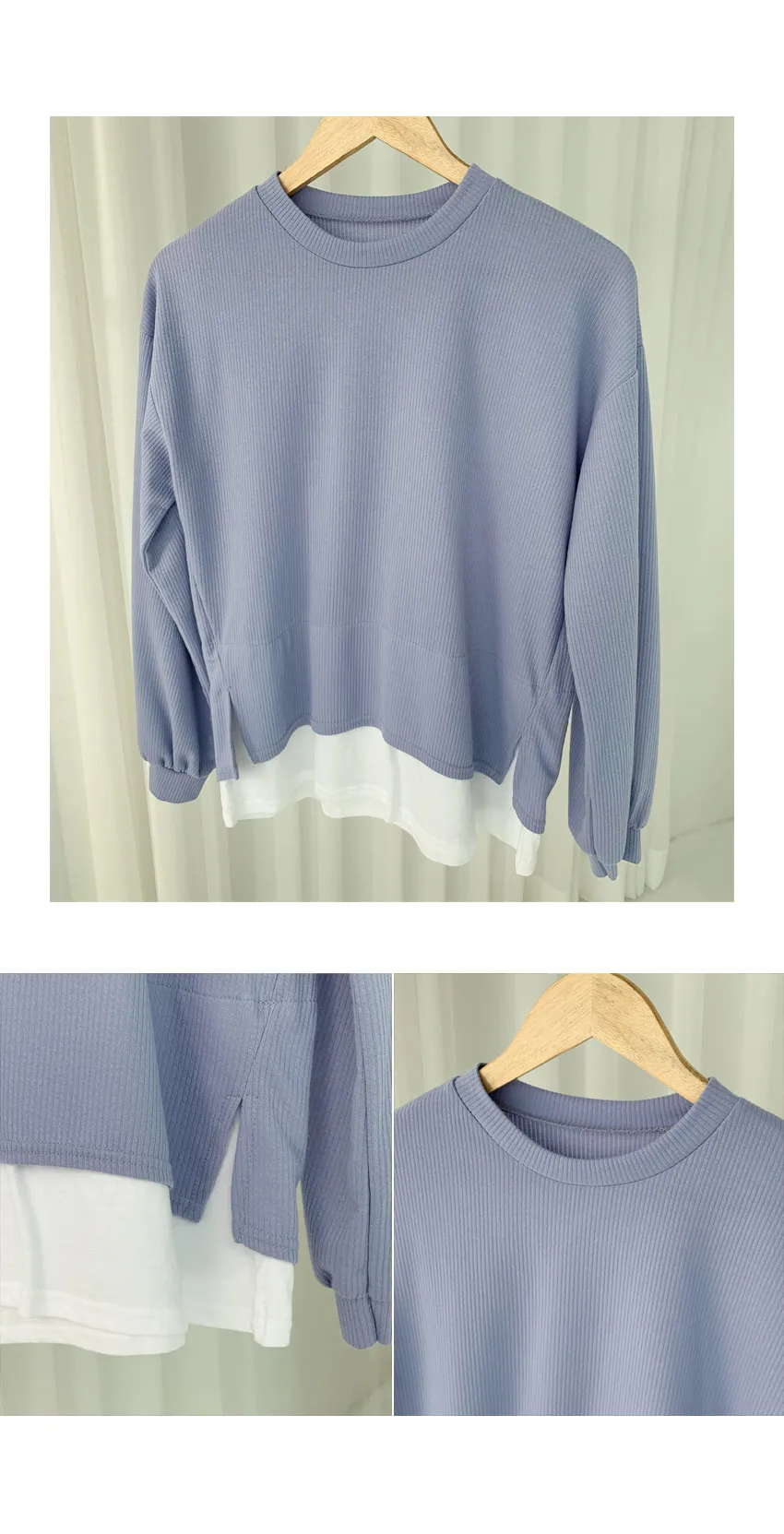 リブレイヤードTシャツ・全4色 | DHOLIC PLUS | 詳細画像6
