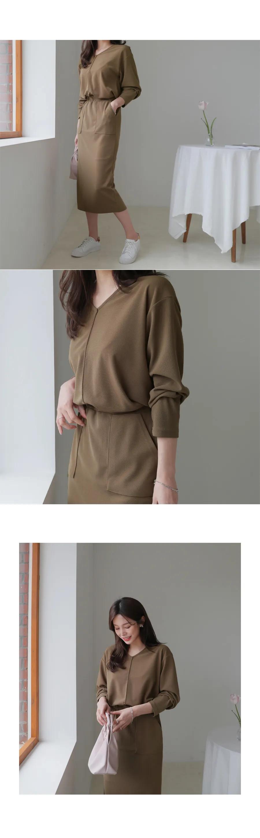 VネックTシャツ&スカートSET・全2色 | DHOLIC PLUS | 詳細画像7