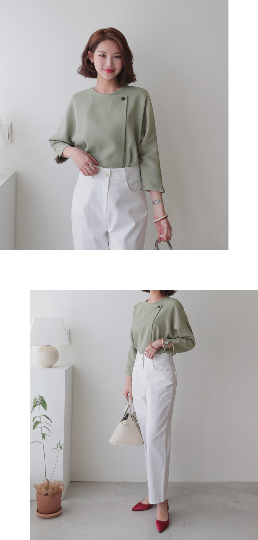 ノーカラーボタンジャケット・全4色 | DHOLIC PLUS | 詳細画像13