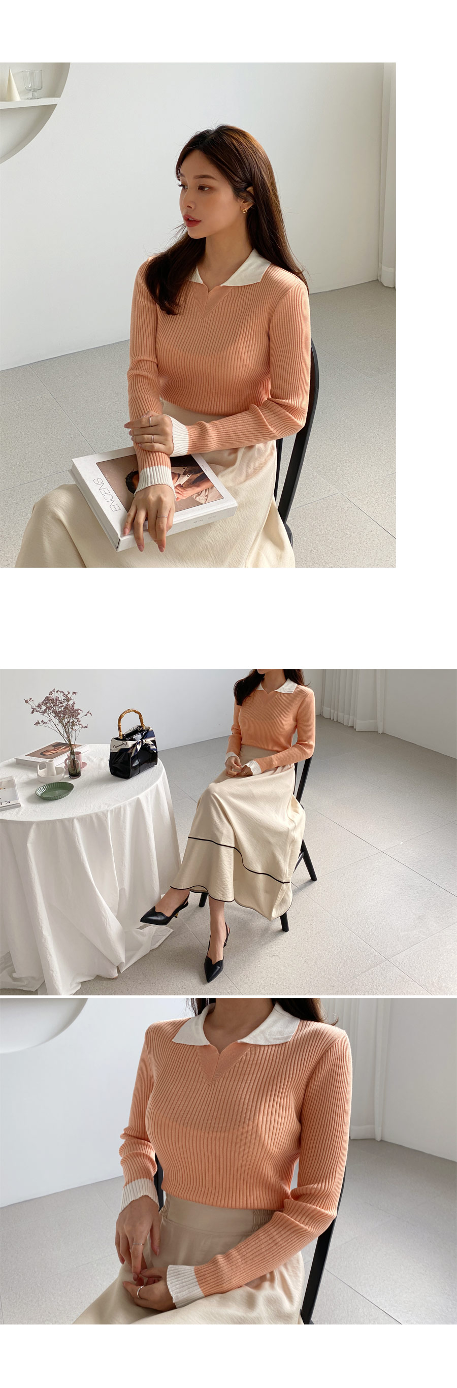 コントラストラインスカート・全2色 | DHOLIC PLUS | 詳細画像8
