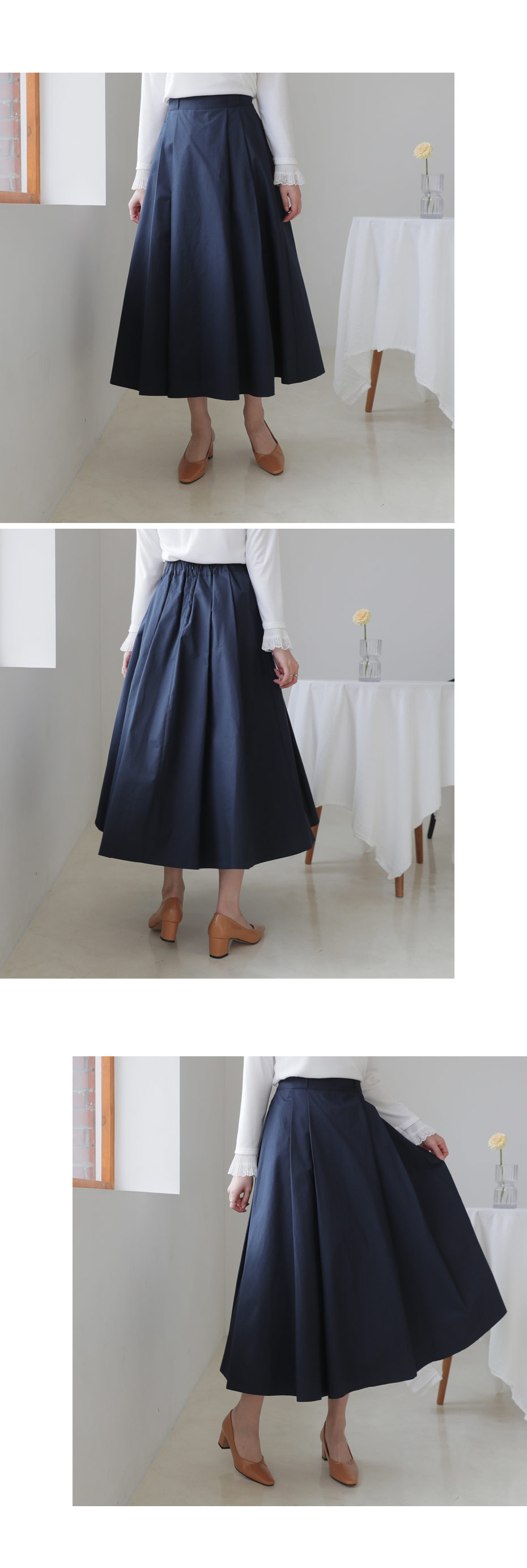 ツータックロングスカート・全3色 | DHOLIC PLUS | 詳細画像11