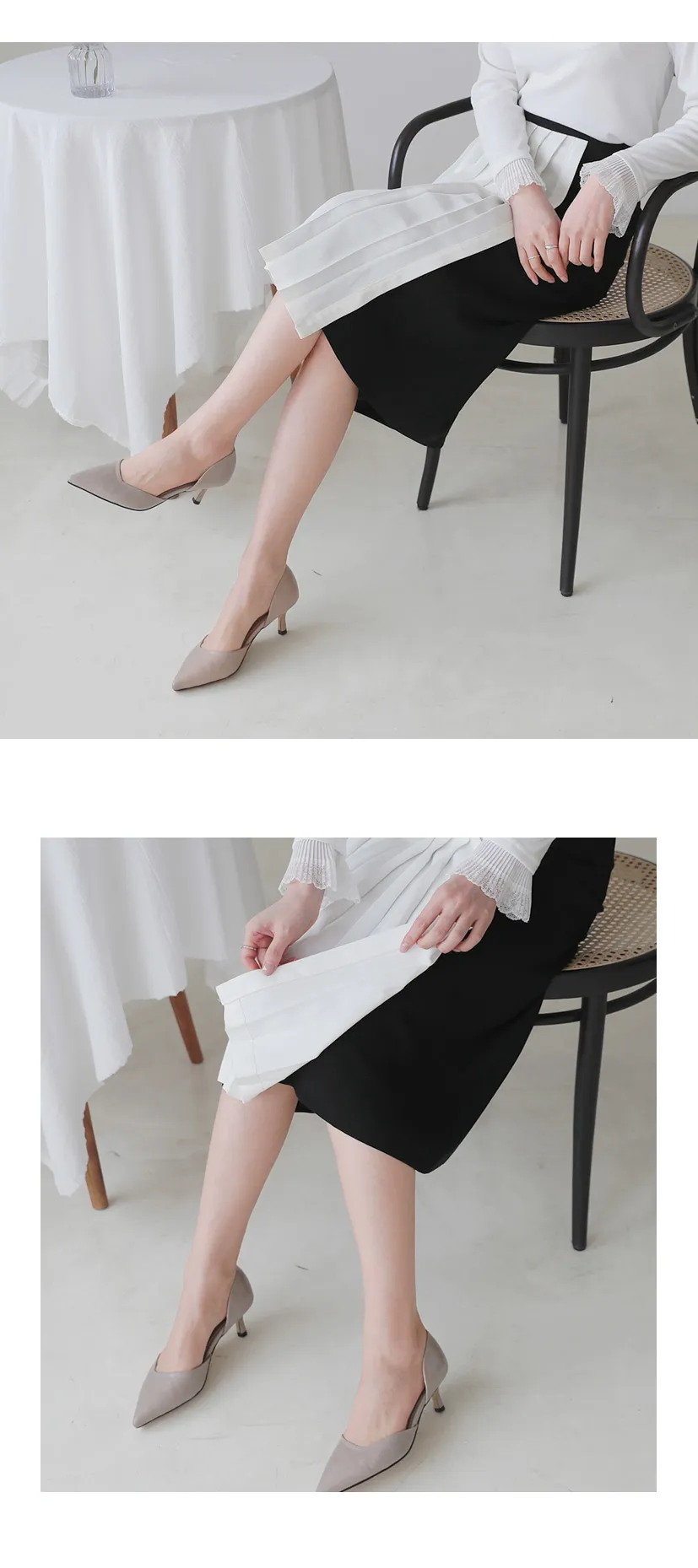 プリーツコントラストカラースカート・全2色 | DHOLIC PLUS | 詳細画像12