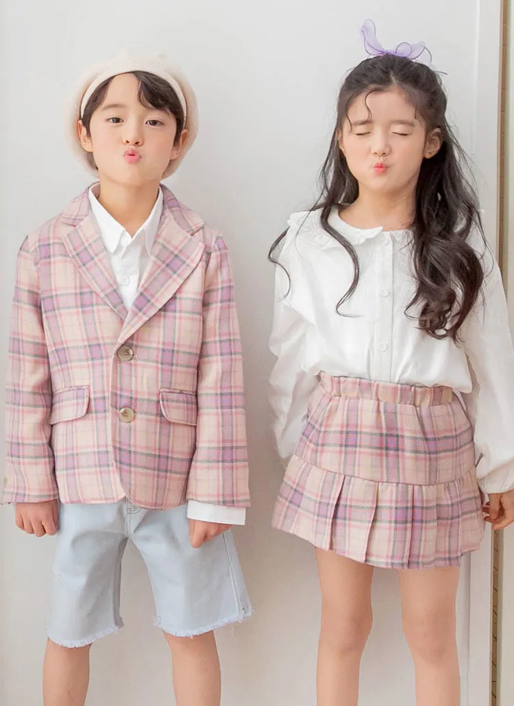 チェック柄プリーツヘムスカート | 詳細画像1