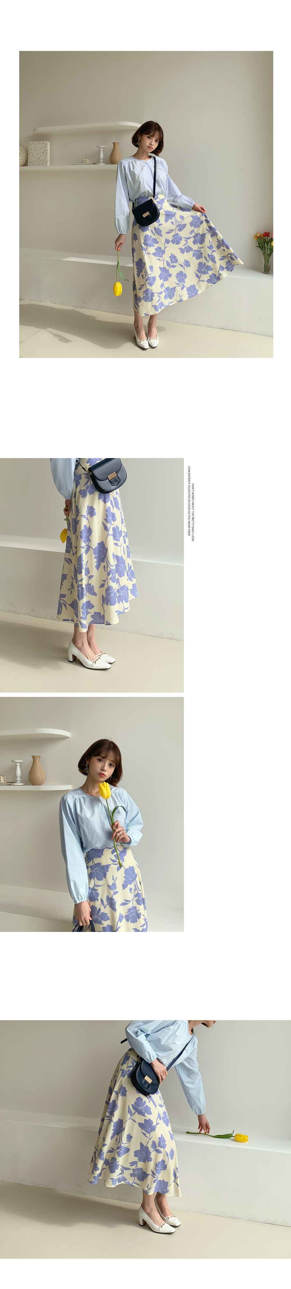 フレアフローラルスカート・全2色 | DHOLIC | 詳細画像9