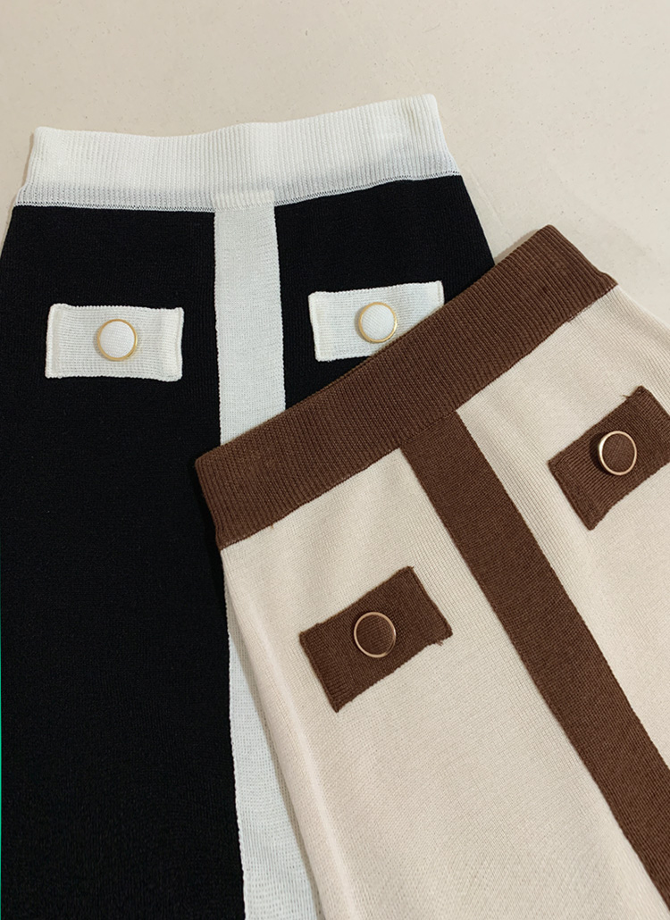 コントラストカラースカート・全3色 | DHOLIC PLUS | 詳細画像1