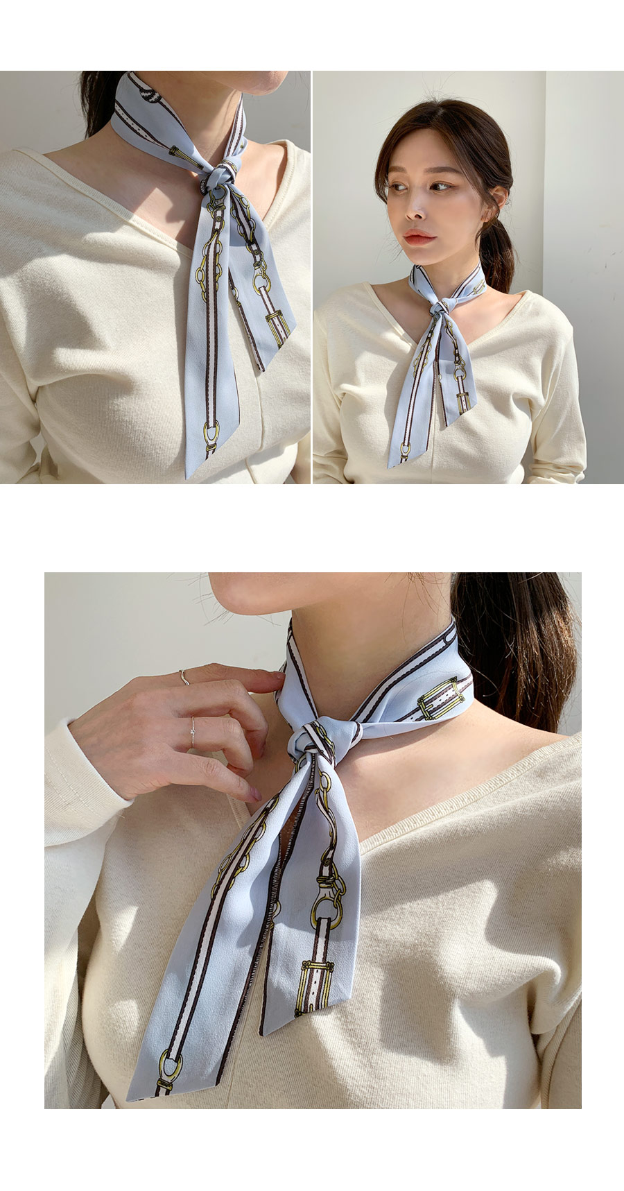 チェーンベルトツイリースカーフ・全4色 | DHOLIC PLUS | 詳細画像3