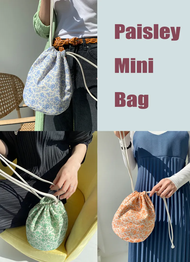 ペイズリー巾着バッグ・全5色 | DHOLIC PLUS | 詳細画像1