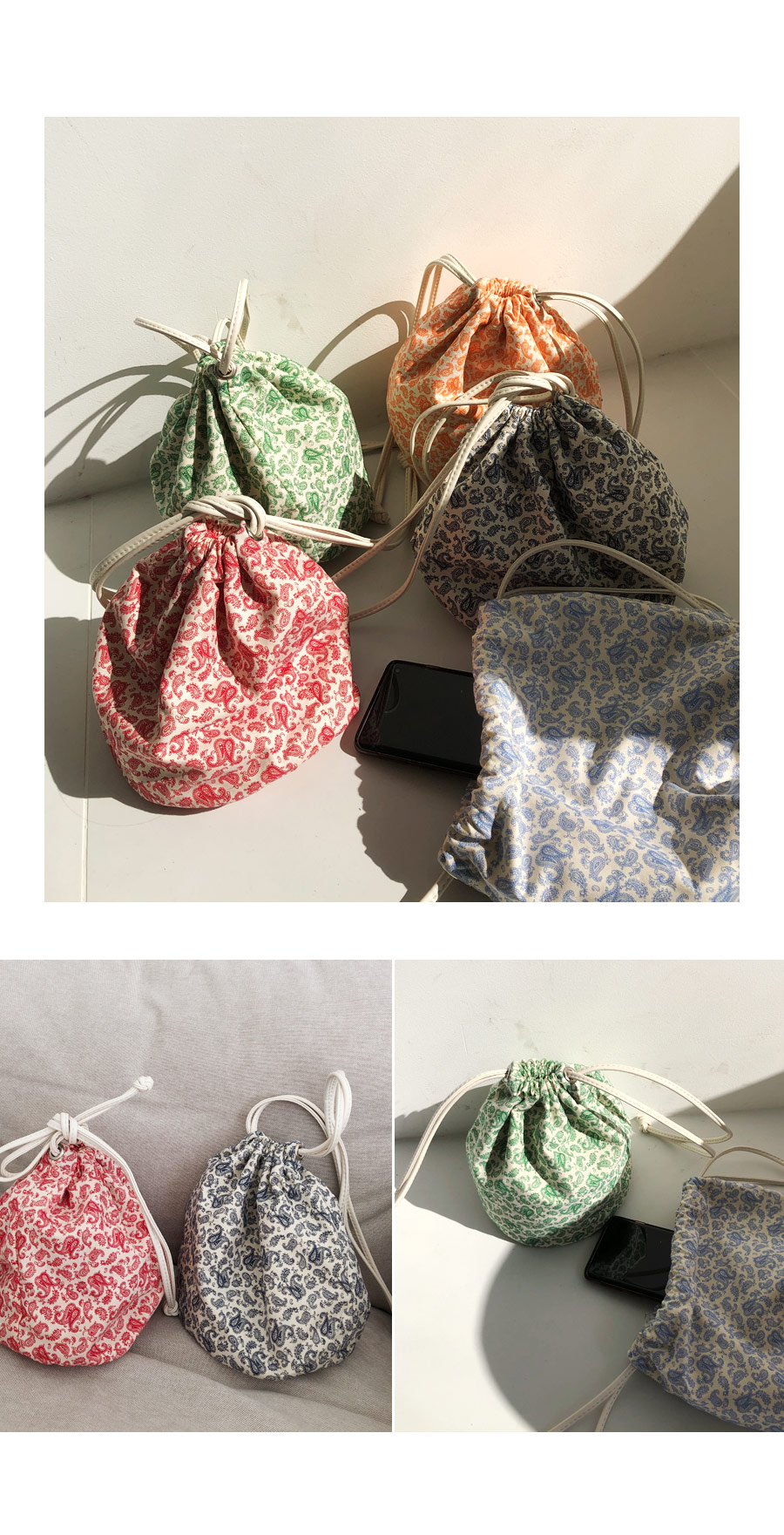 ペイズリー巾着バッグ・全5色 | DHOLIC PLUS | 詳細画像2