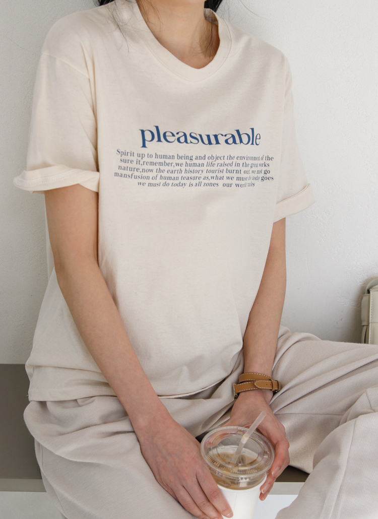 pleasurable半袖Tシャツ | soim | 詳細画像1