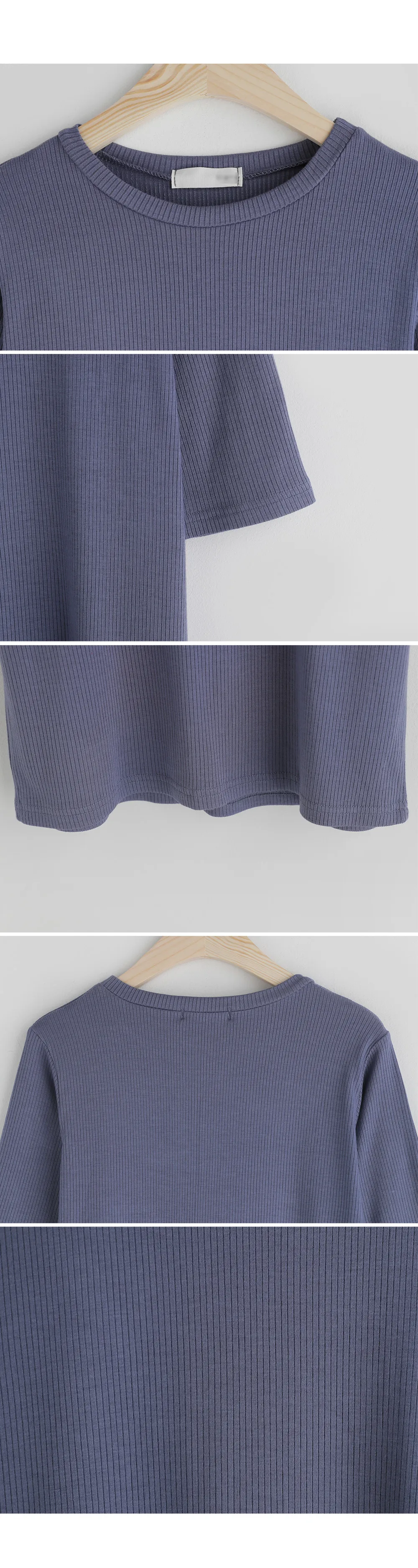 リブハーフスーブTシャツ・全6色 | DHOLIC | 詳細画像14