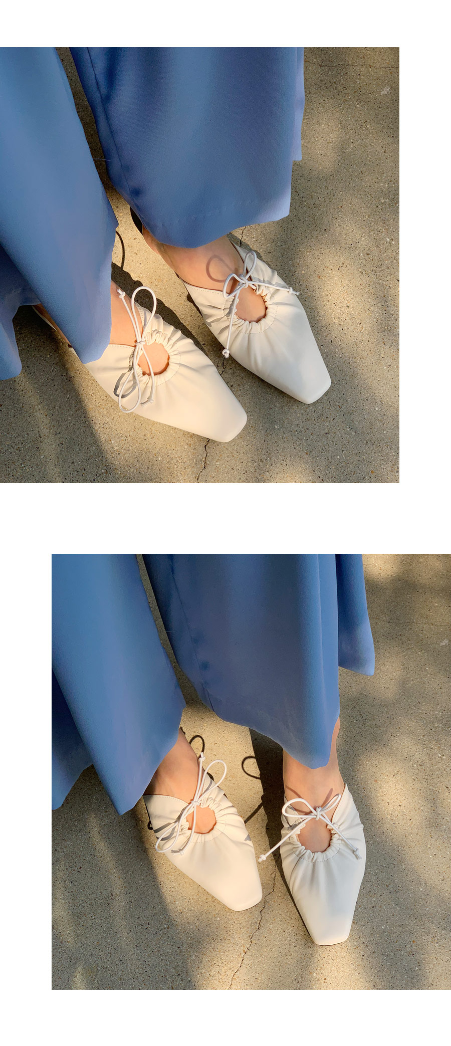 リボンギャザーミュール・全3色 | DHOLIC PLUS | 詳細画像2