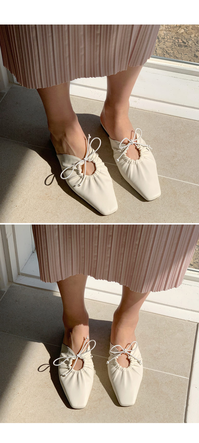 リボンギャザーミュール・全3色 | DHOLIC PLUS | 詳細画像5