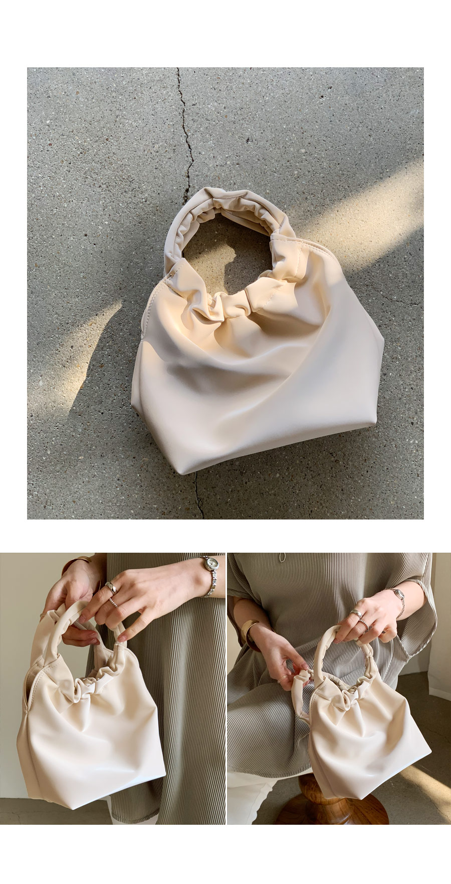 2WAYギャザーハンドルバッグ・全3色 | DHOLIC PLUS | 詳細画像3