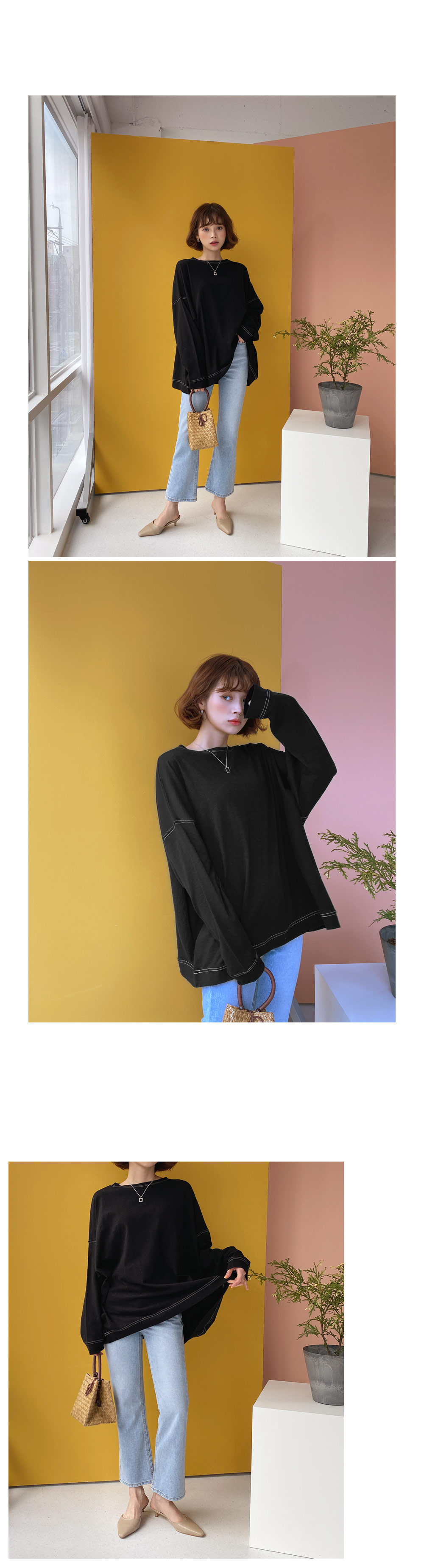 ステッチボクシーTシャツ・全4色 | DHOLIC | 詳細画像10