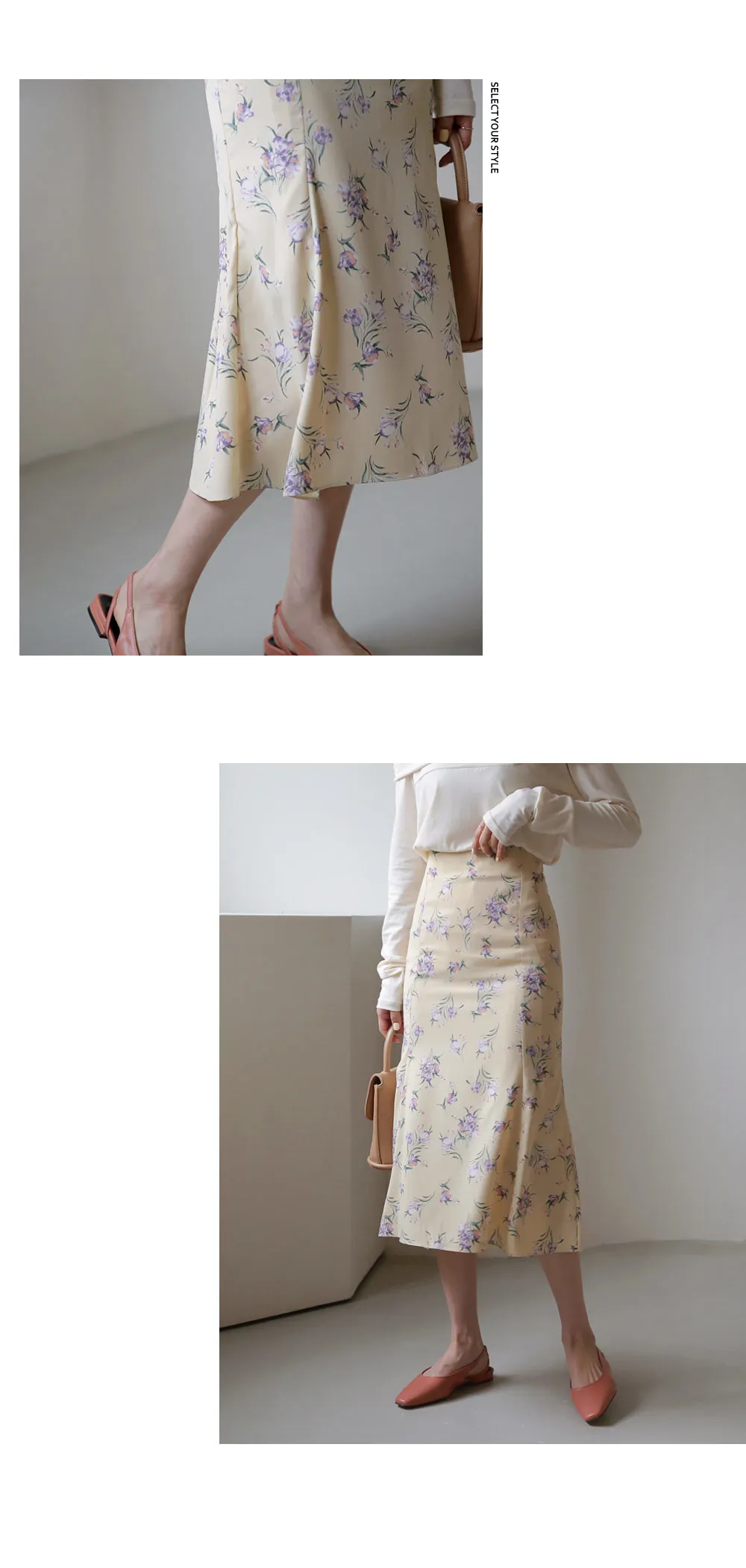 フローラルAラインスカート・全2色 | DHOLIC | 詳細画像4
