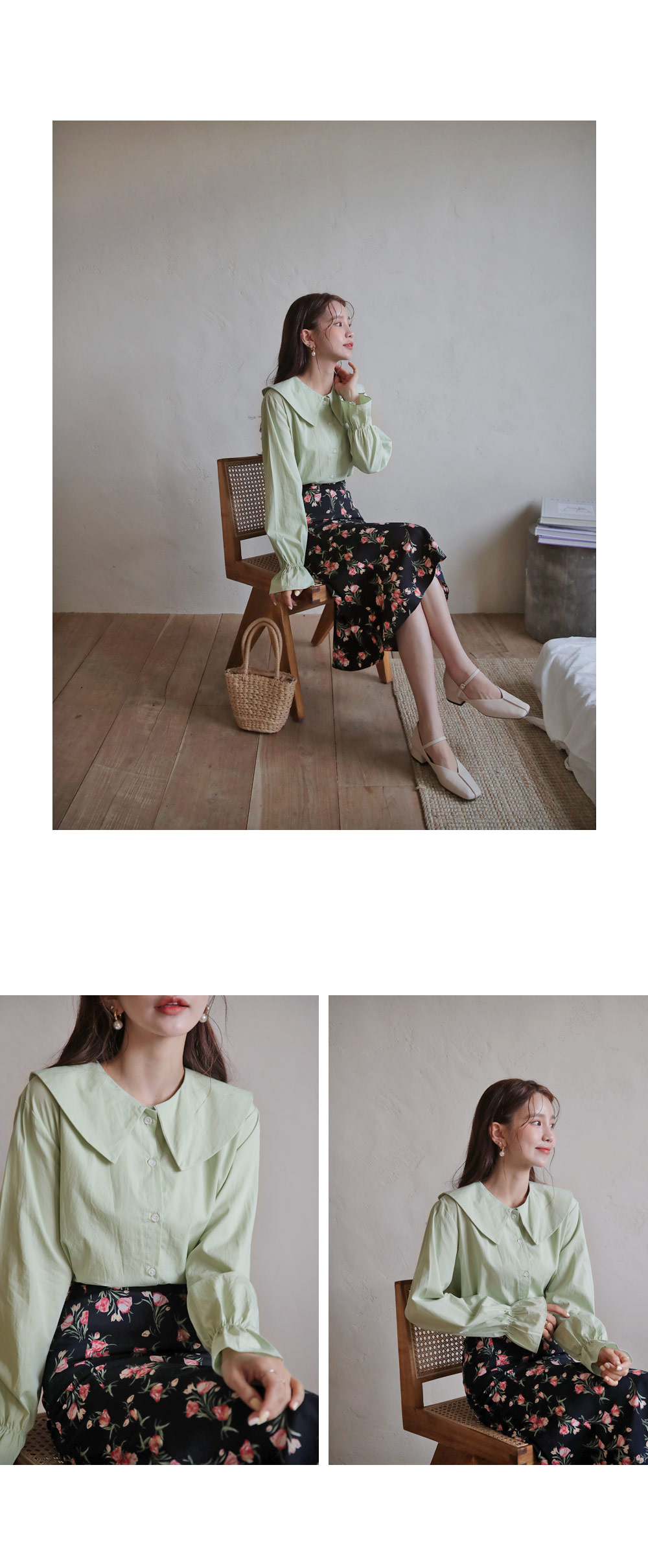 フローラルAラインスカート・全2色 | DHOLIC | 詳細画像10