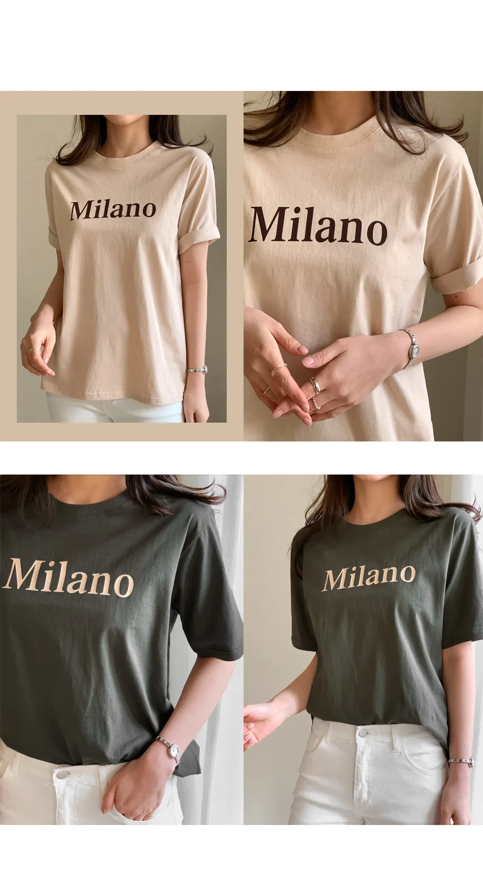 Milano半袖Tシャツ・全4色 | DHOLIC PLUS | 詳細画像3