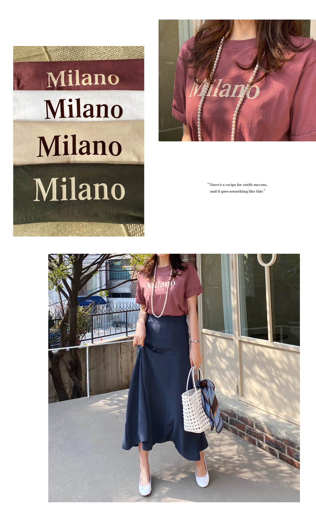 Milano半袖Tシャツ・全4色 | DHOLIC PLUS | 詳細画像4