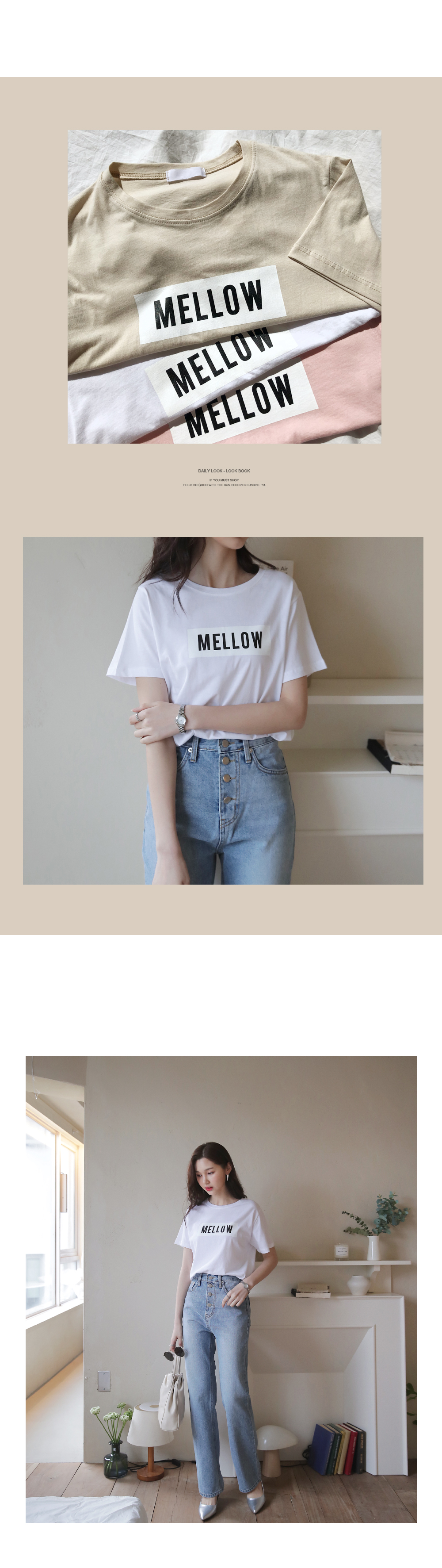 MELLOWブロックロゴTシャツ・全3色 | DHOLIC | 詳細画像2