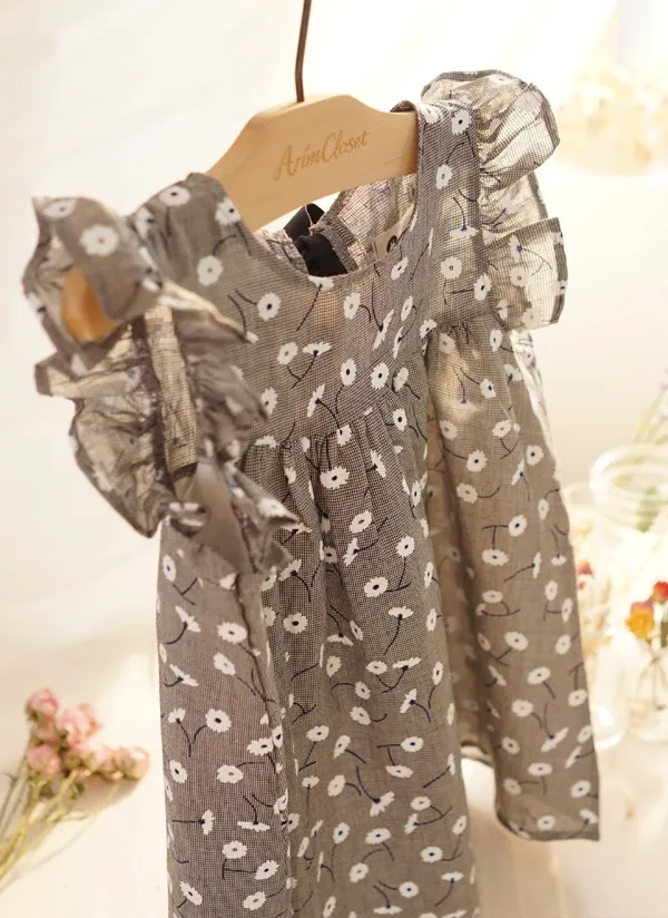 花柄フリルリボンワンピース | 詳細画像1