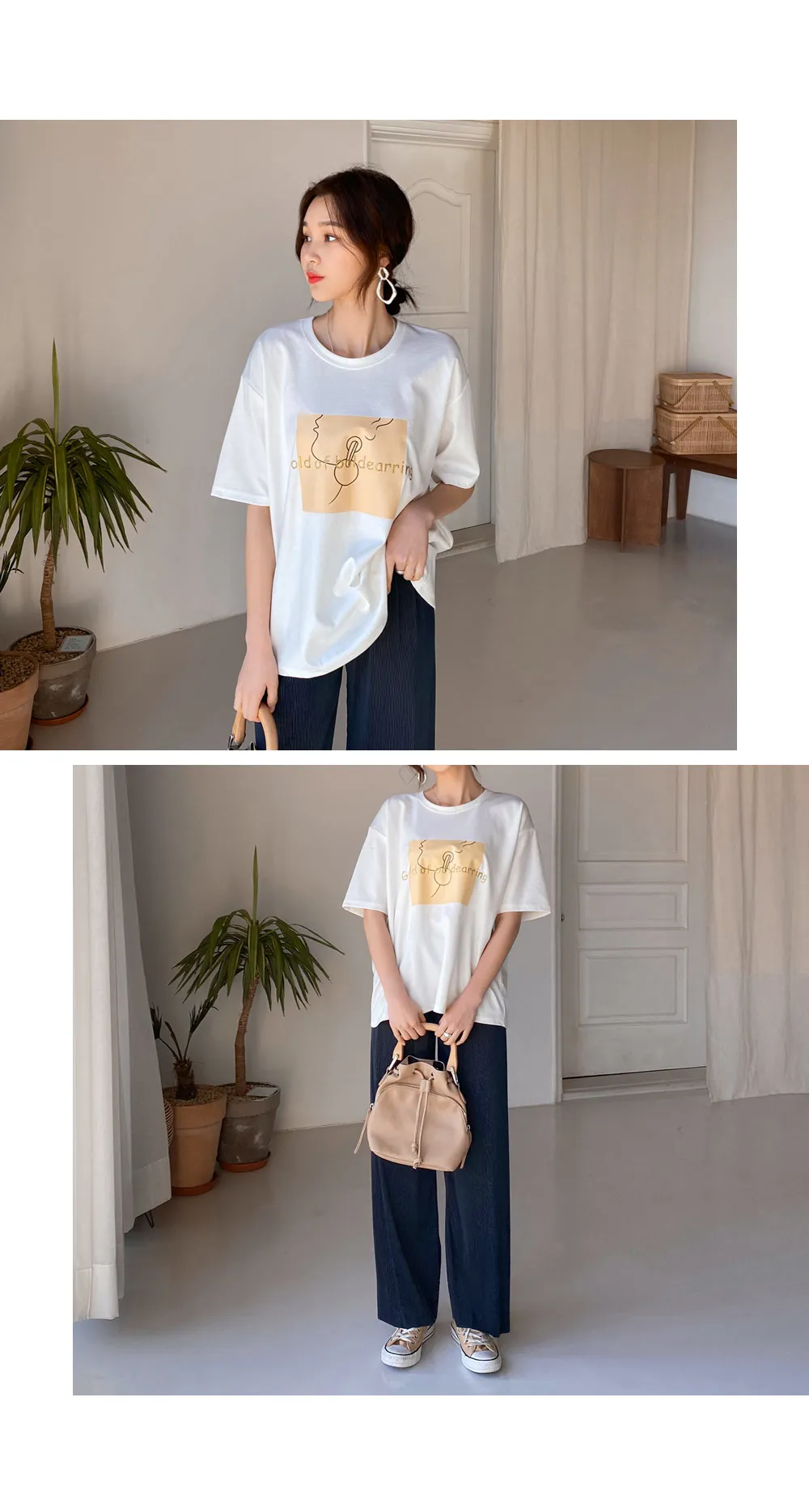 スクエアプリントTシャツ・全3色 | DHOLIC | 詳細画像8