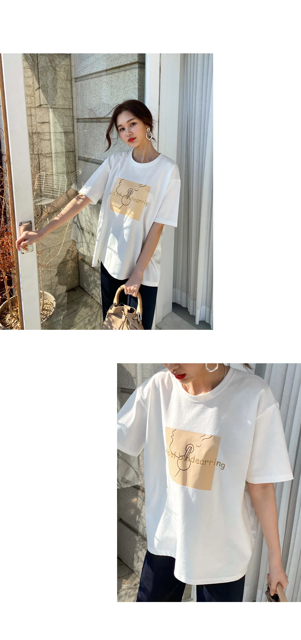 スクエアプリントTシャツ・全3色 | DHOLIC | 詳細画像7
