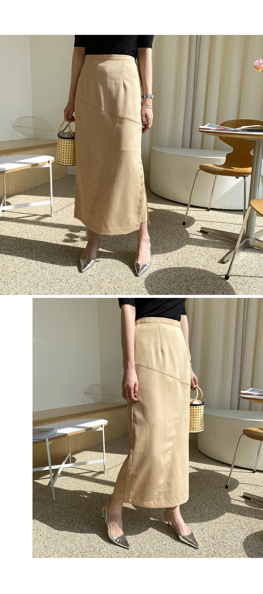 フェイクボタンスカート・全3色 | DHOLIC PLUS | 詳細画像9