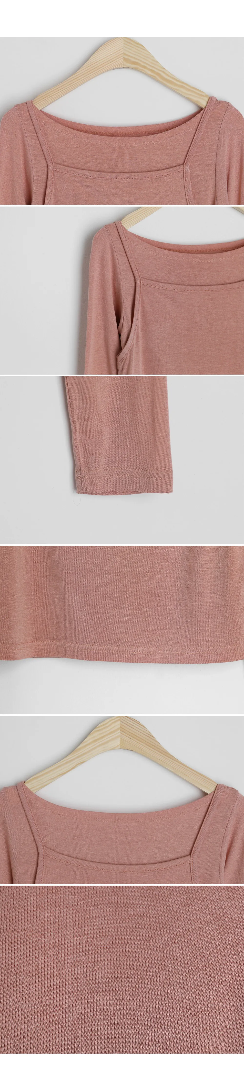 ボートネックTシャツ&スリーブレスSET・全4色 | DHOLIC | 詳細画像14